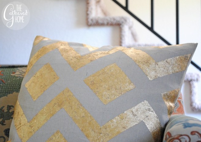 west elm knockoff metallic chevron pillow8[3]